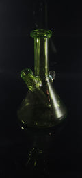 Electric Lime Green faceted mini 10mm mini tube