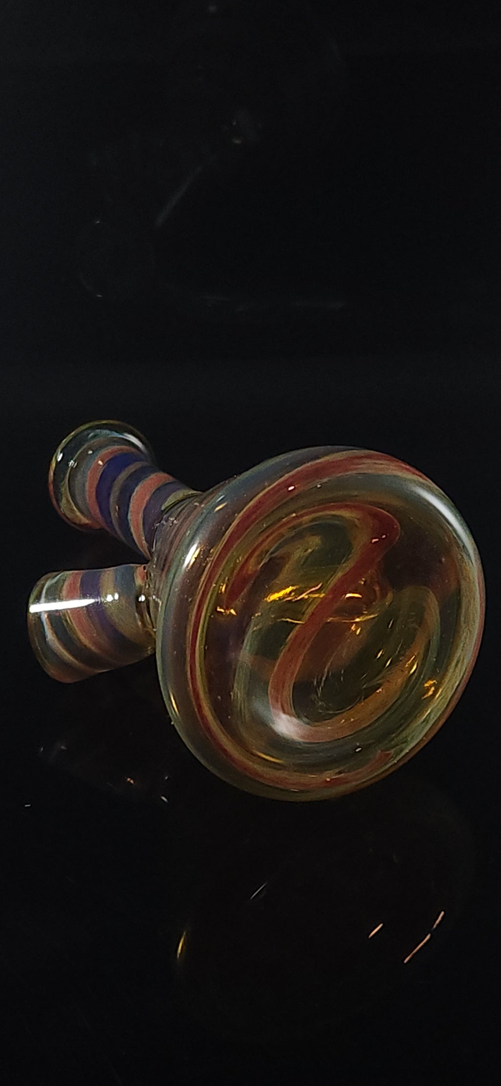 Color fade spiral mini tube with wig wag accent