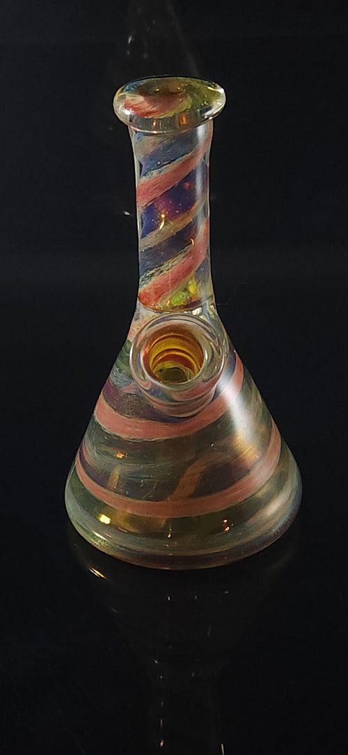Color fade spiral mini tube with wig wag accent