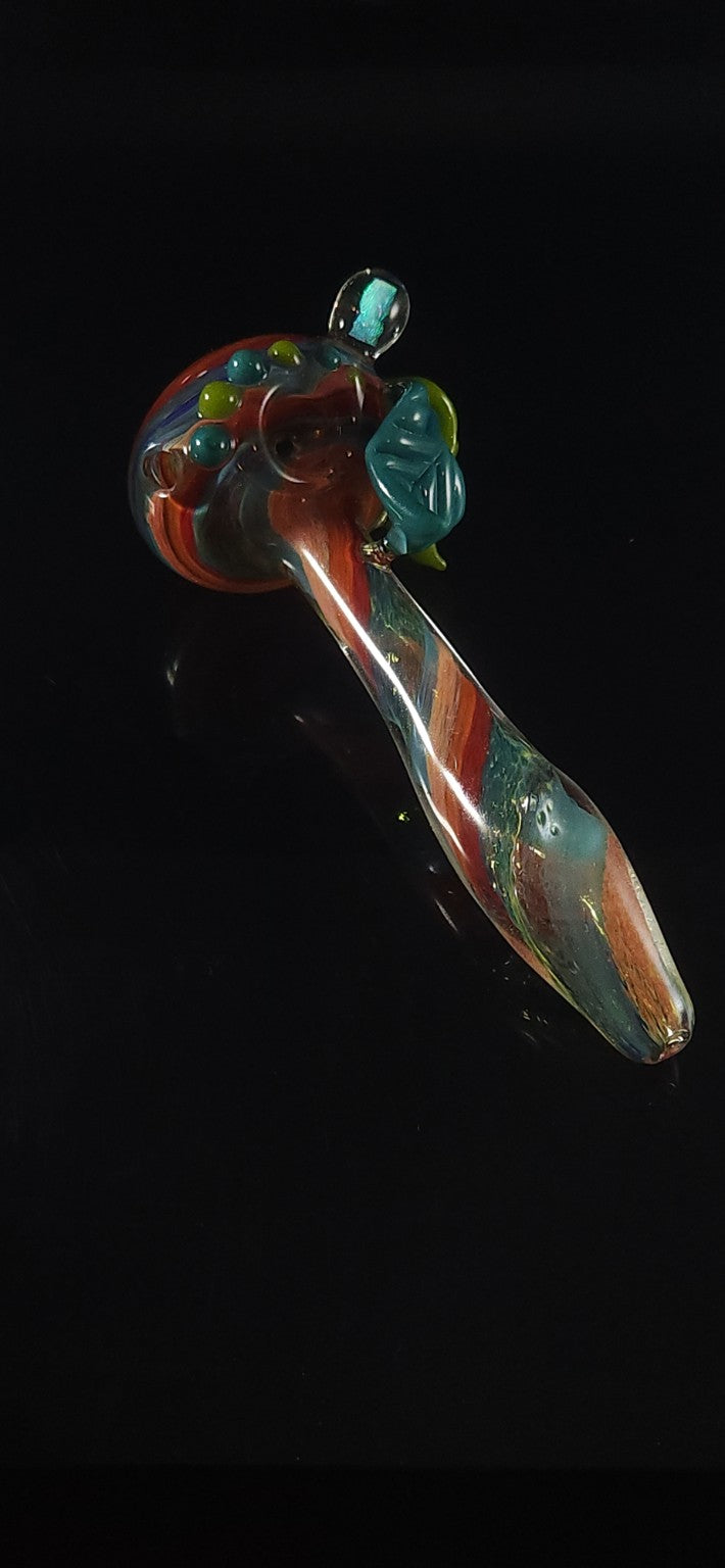 Handmade borosilicate spoon by Hunter Low