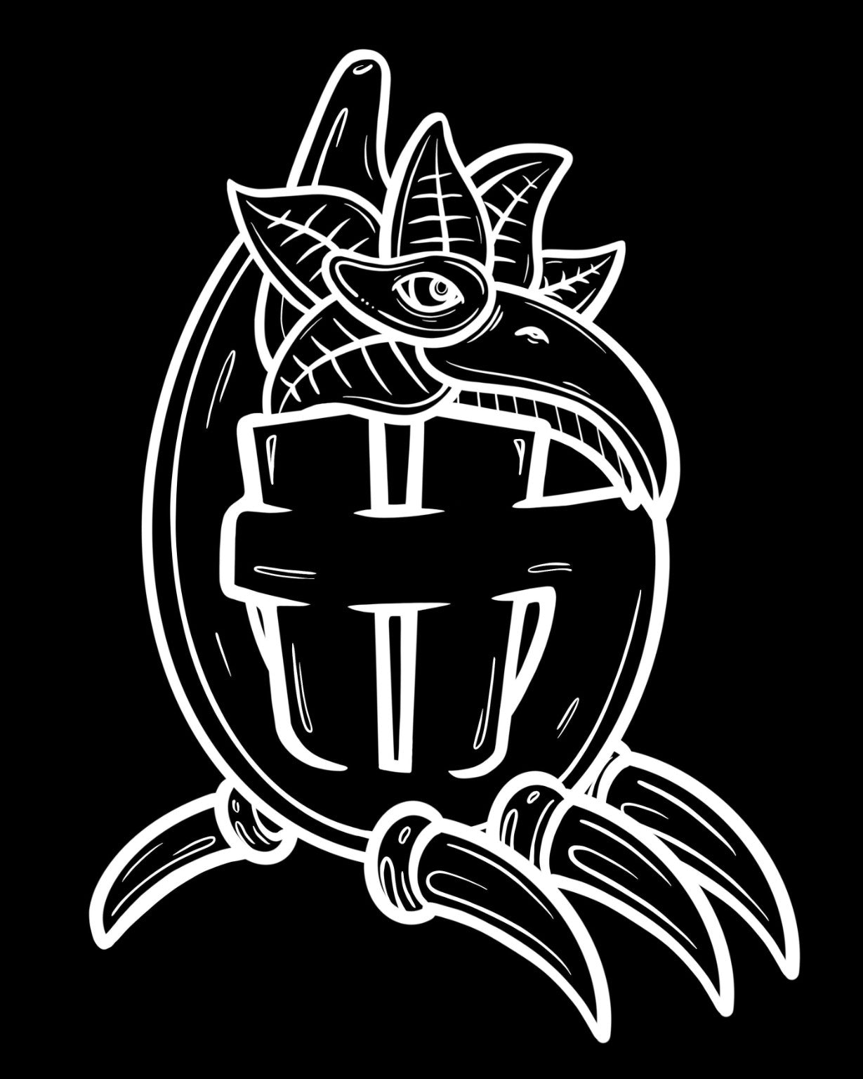 Glassbyhunter black and white logo